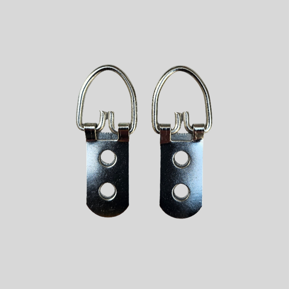 Heavy-Duty Screw Brackets for Tufted Wall hangings (Set of 2)