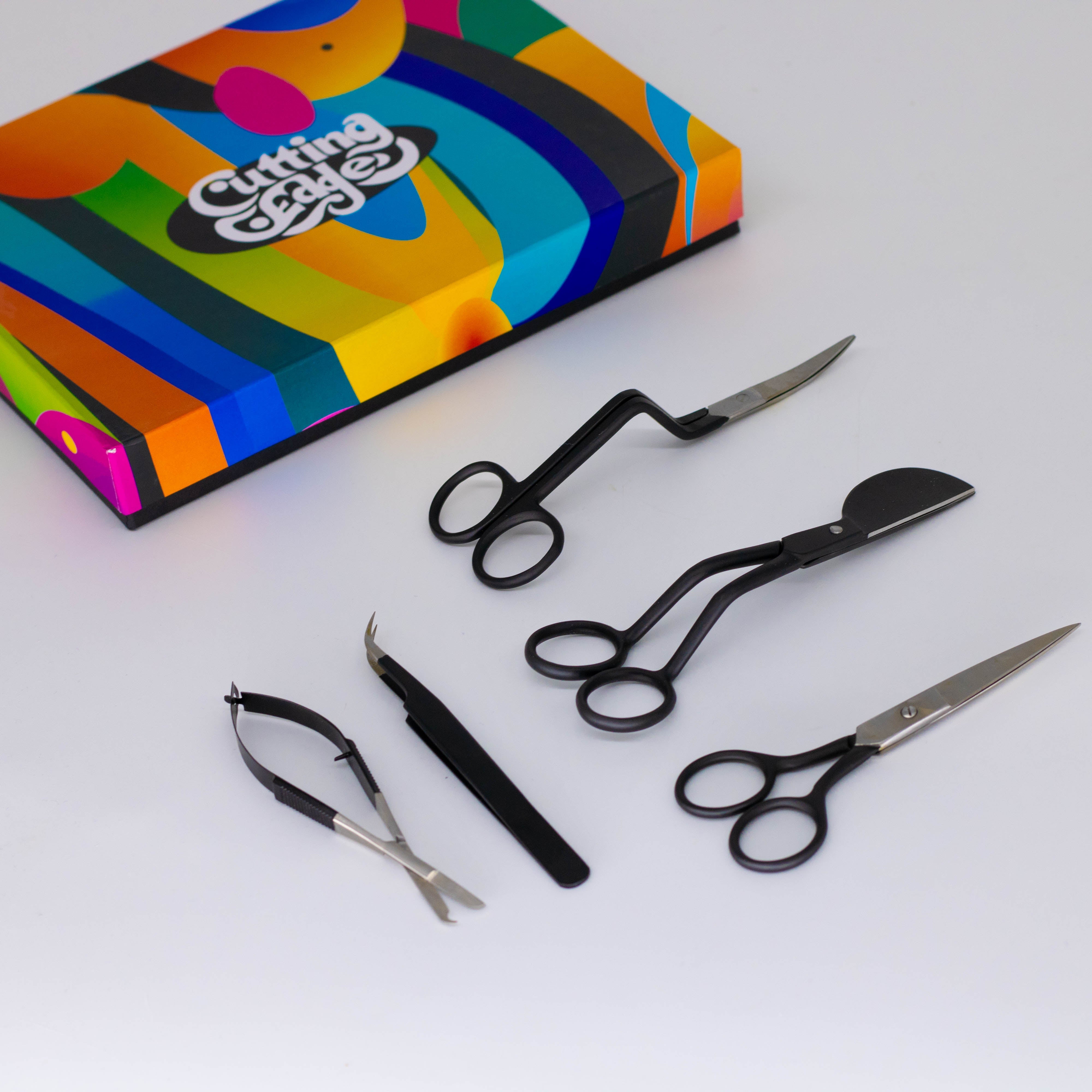 Complete Rug Finishing Tool Kit - Surgical Steel Scissors and Tweezers Set by Cutting Edge