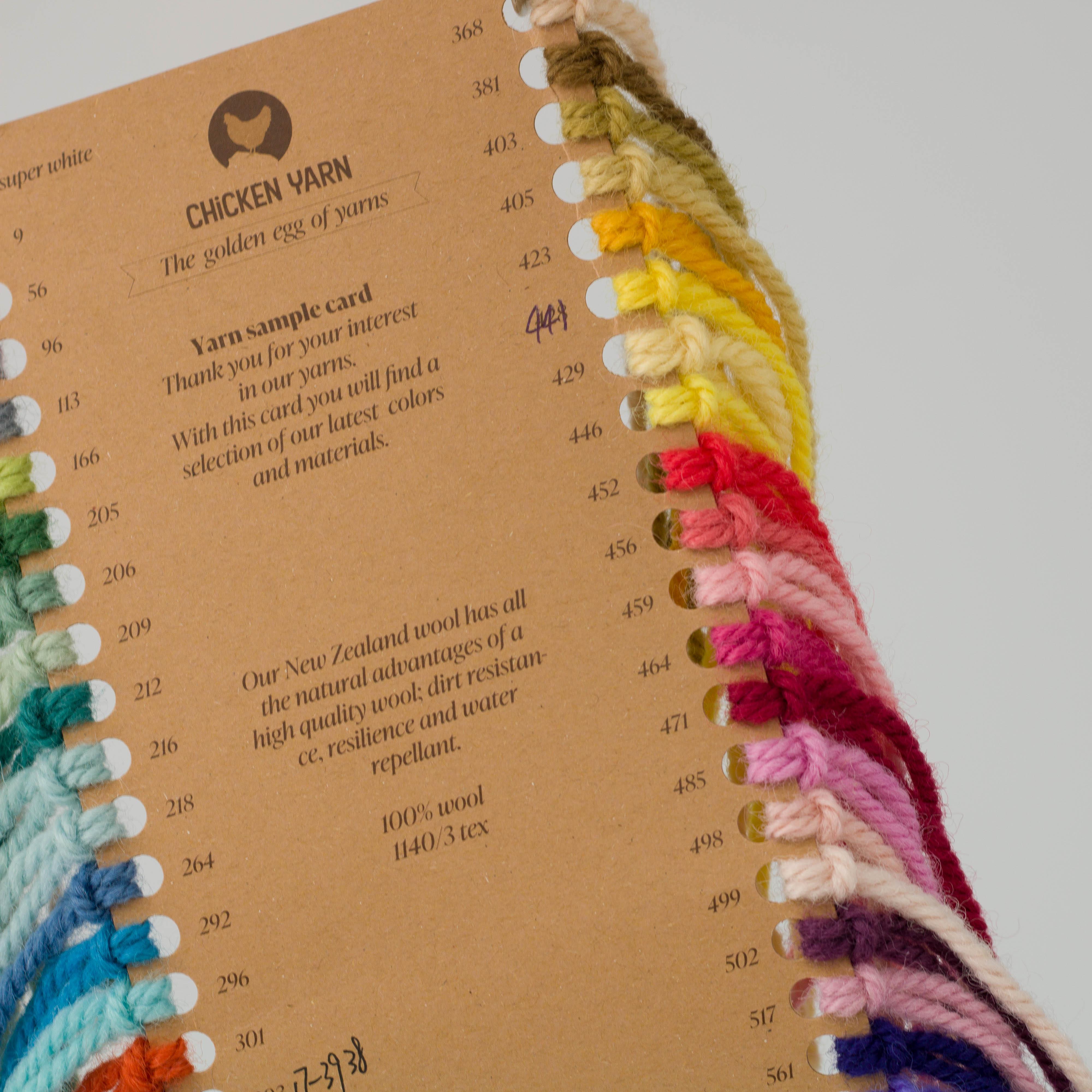 Yarn sample card – TuftingshopVATEXEMPTION