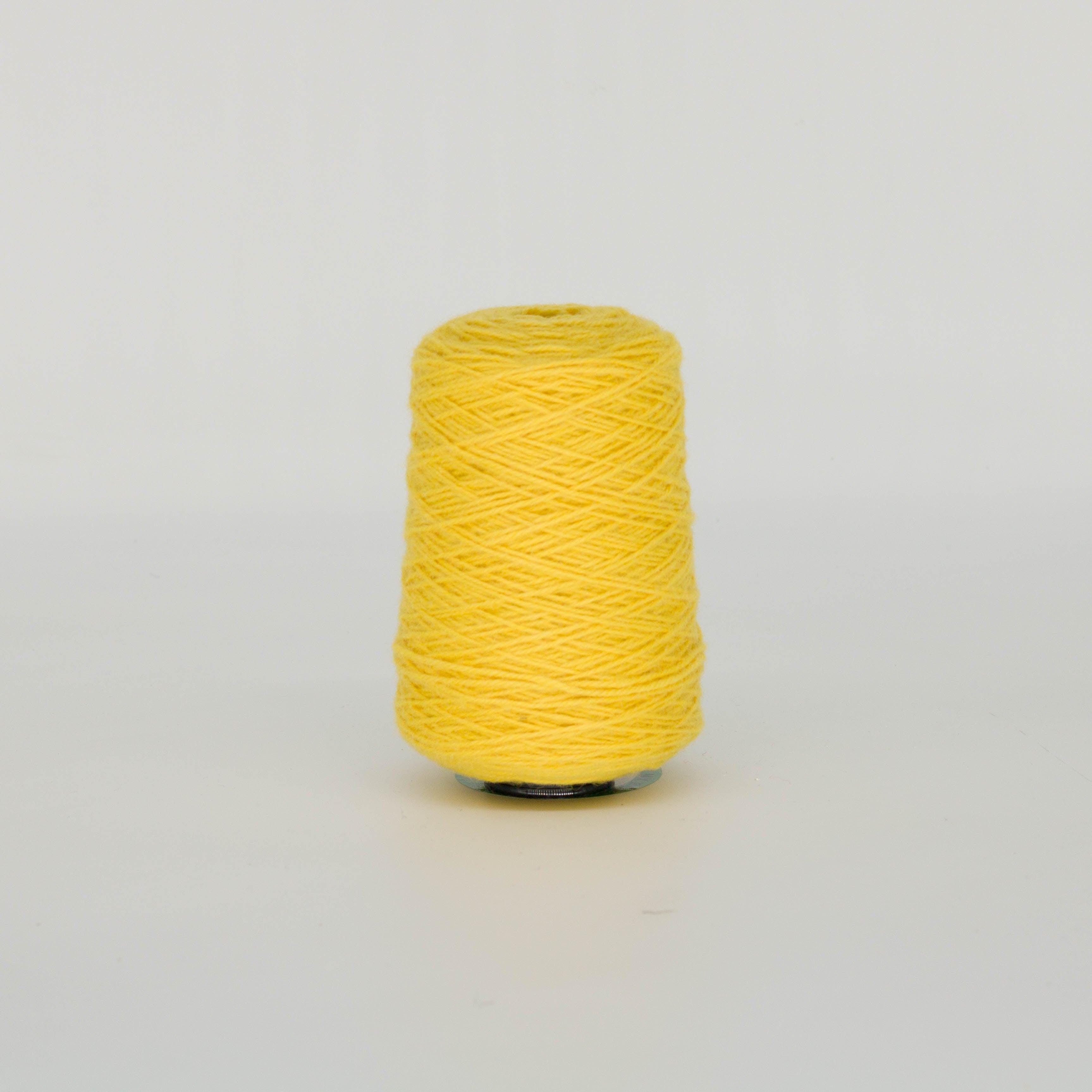 Yellow 100% Wool Rug Yarn On Cones (441) - Tuftingshop